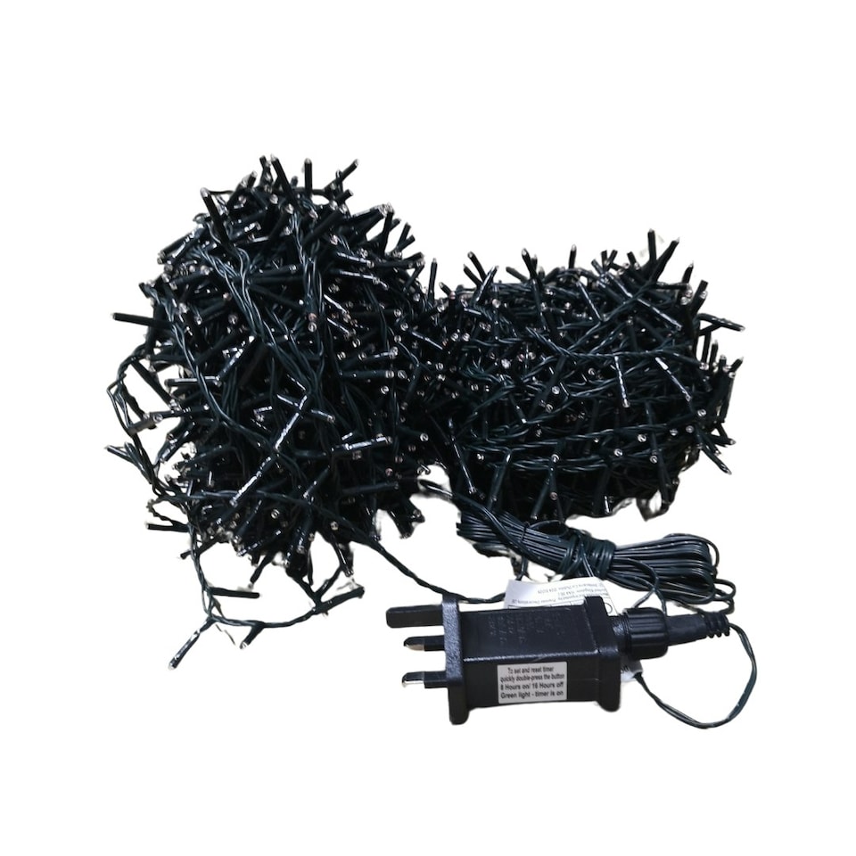image 1 of Premier TreeBrights Indoor Outdoor Christmas Multi Function Mains Operated String Lights with Timer White