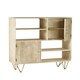 image 3 of Display Unit with Shelves and Cupboards Barbuto Light Mango
