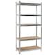 image 3 of Boltless 5 Tier Shelving Racking Heavy Duty Steel Shelf Unit Shed Garage Home Silver