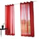 image 2 of Voile Panel - Ring Top - Red - 145cm x 274cm