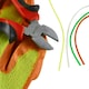 image 3 of Strimmer Line Nylon Cord Trim Line Wire & 6" Cutting Pliers & Protective Gloves