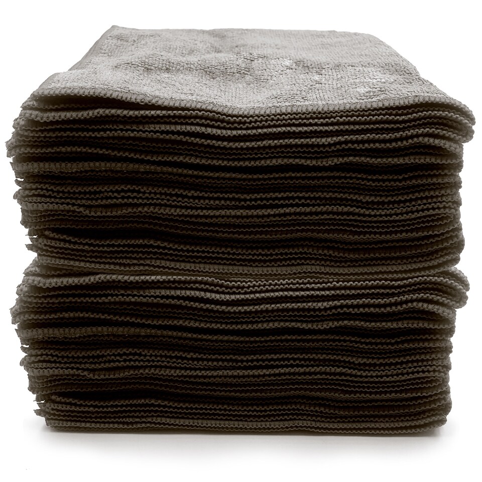 image 1 of Microfibre Cleaning Cloth 40x40cm Super Absorbent Lint Free Microfiber Cloths Cleaning for Home, Kitchen, Mirrors, Car - Pack of 20