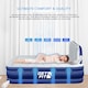 image 6 of Get Fit Air Bed With Built In Electric Pump - Premium Double Airbed - Quick Blow Up Bed With Headboard & Free Inflatable Pillow | Blue | Navy / White | 1
