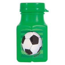 Pack of 4 3D Soccer Mini Bubble Bottles