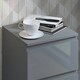 image 6 of FWStyle Stora 2 Drawer Bedside Cabinet - Grey Gloss Front