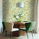 image 3 of Belgravia Pomegranate Wallpaper - Green/Yellow - 10m x 53cm