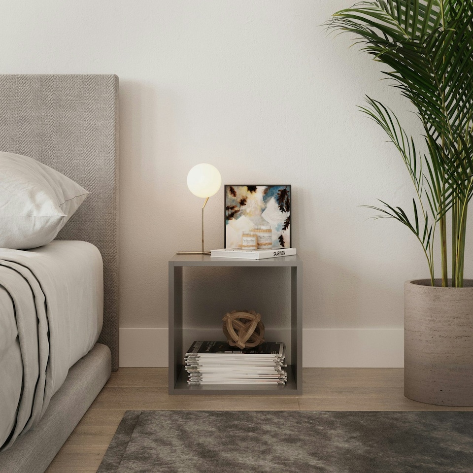 image 1 of Single Cube Shelving Unit Brown | Unit Colour: Beech