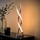 image 3 of ValueLights Infinity Double Twist Integrated LED Table Lamp | Silver