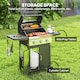 image 5 of Outsunny 3 Burner Propane Gas BBQ Grill with See-through Lid and Thermometer