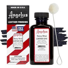 Angelus Leather Dye - Permanent Deep Penetrating Colour Change 3oz | Blue | Navy Blue