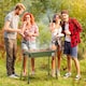 image 2 of Outsunny Portable Charcoal Barbecue Grill with Seasoning Baskets and Hooks