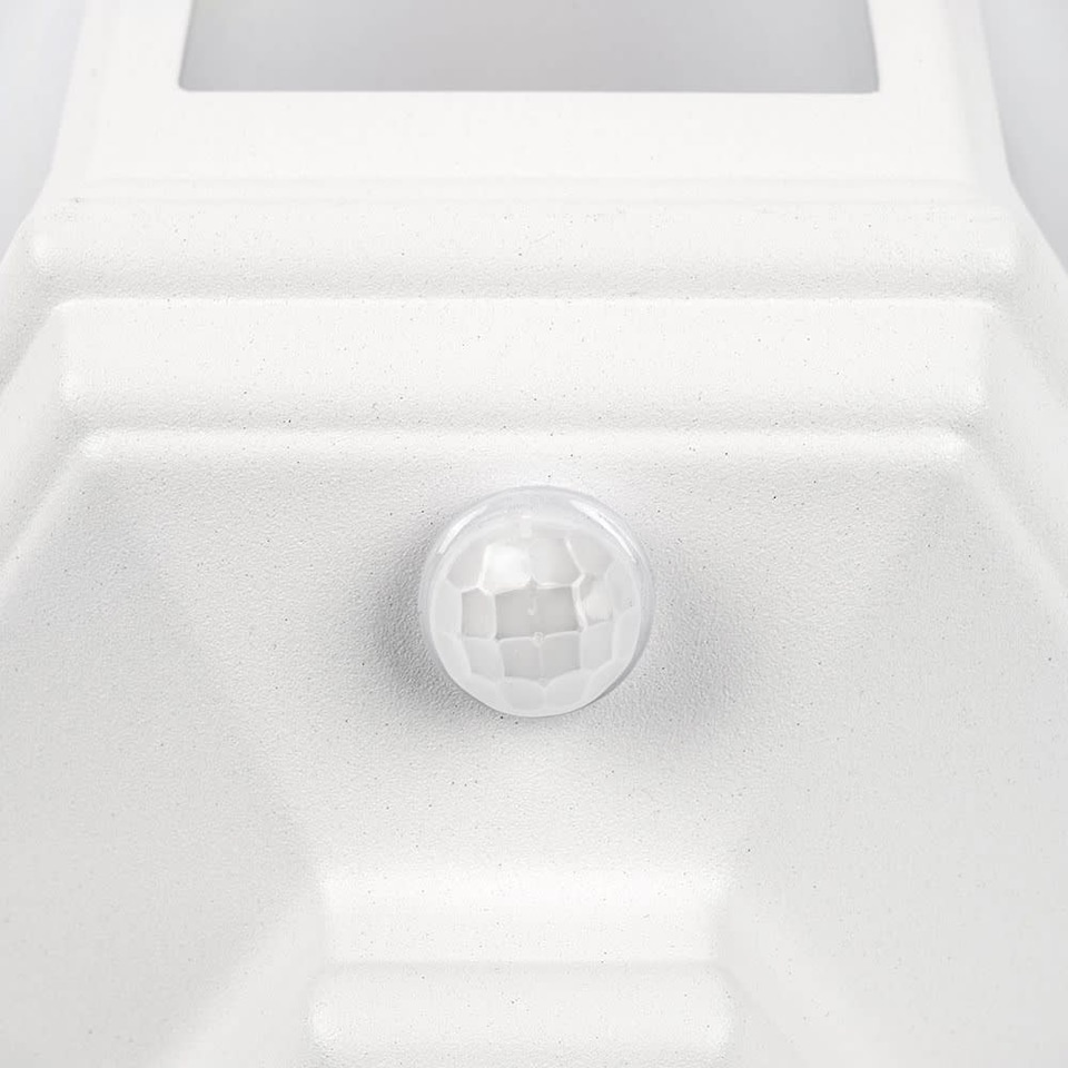 image 1 of ValueLights Kayleigh White Outdoor Wall Lantern | White
