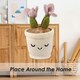 image 9 of Flowerpot Soft Toy Cute Plushie Huggable Cuddly Stuffed Toy Gift 30cm Pink