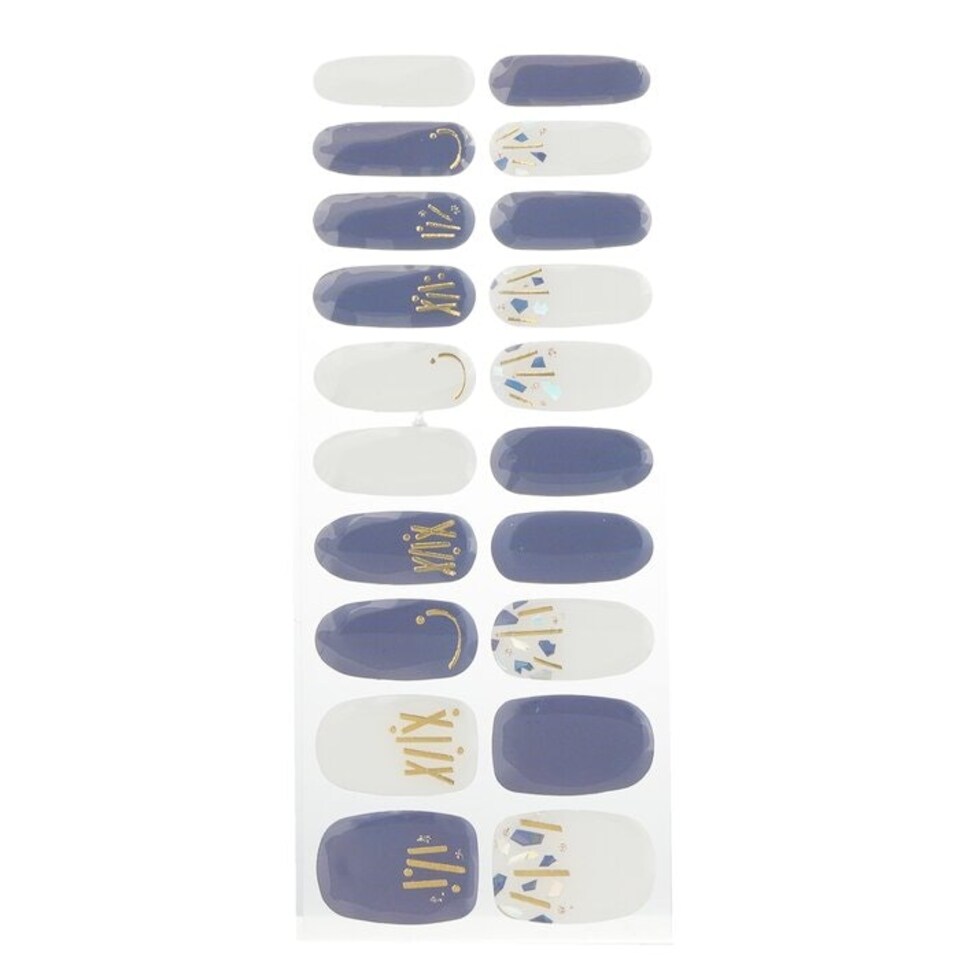 image 1 of Nanaglow Nail Sticker - # Gn12 - 20pcs Multi