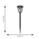 image 5 of ValueLights Set of 6 Diamond Black Outdoor Solar Spike Light