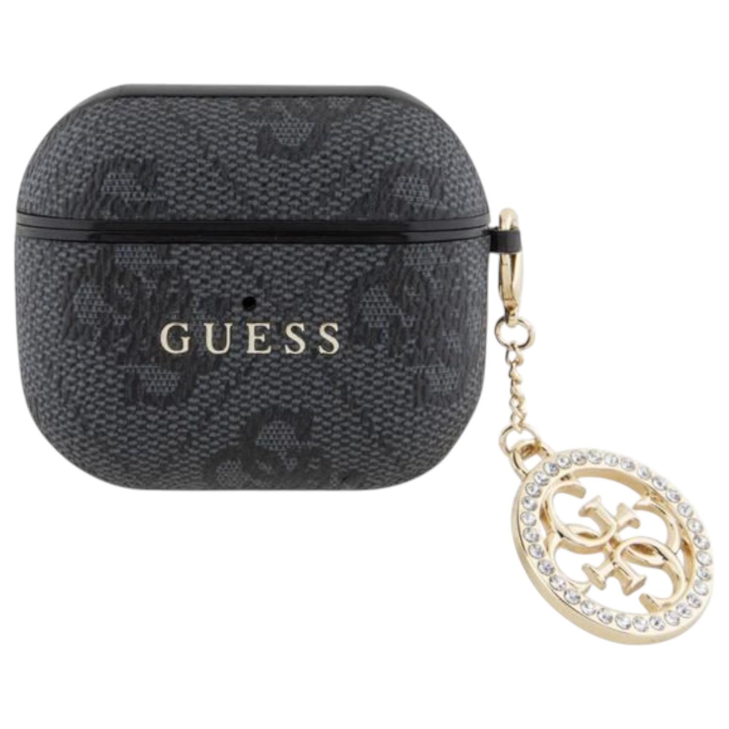 Funda Case Guess Tpu Compatible Con AirPods Pro Negro Saffiano