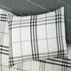 image 7 of Harris Check Polyester Duvet Cover Set with Pillowcase Blue | King