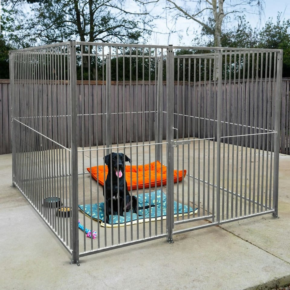 image 1 of 2m Dog Run Panel – 5cm Bar Spacing Silver