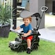 image 2 of HOMCOM Kids Ride-on Push Car 3 in 1 Benz G350 Baby Floor Slider Walker, Black