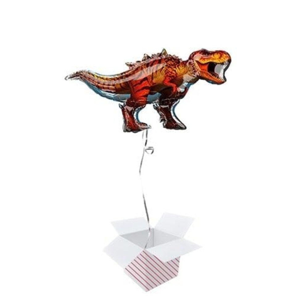 T-Rex Dinosaur Jurassic World Helium Foil Giant Balloon - Inflated Balloon in a Box