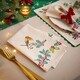 image 2 of Ulster Weavers Christmas Robins Napkins - 2 Pack Green