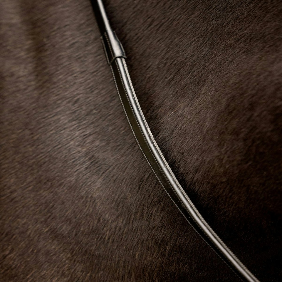 image 1 of LeMieux Rubber Half lined Reins Brown | Pony