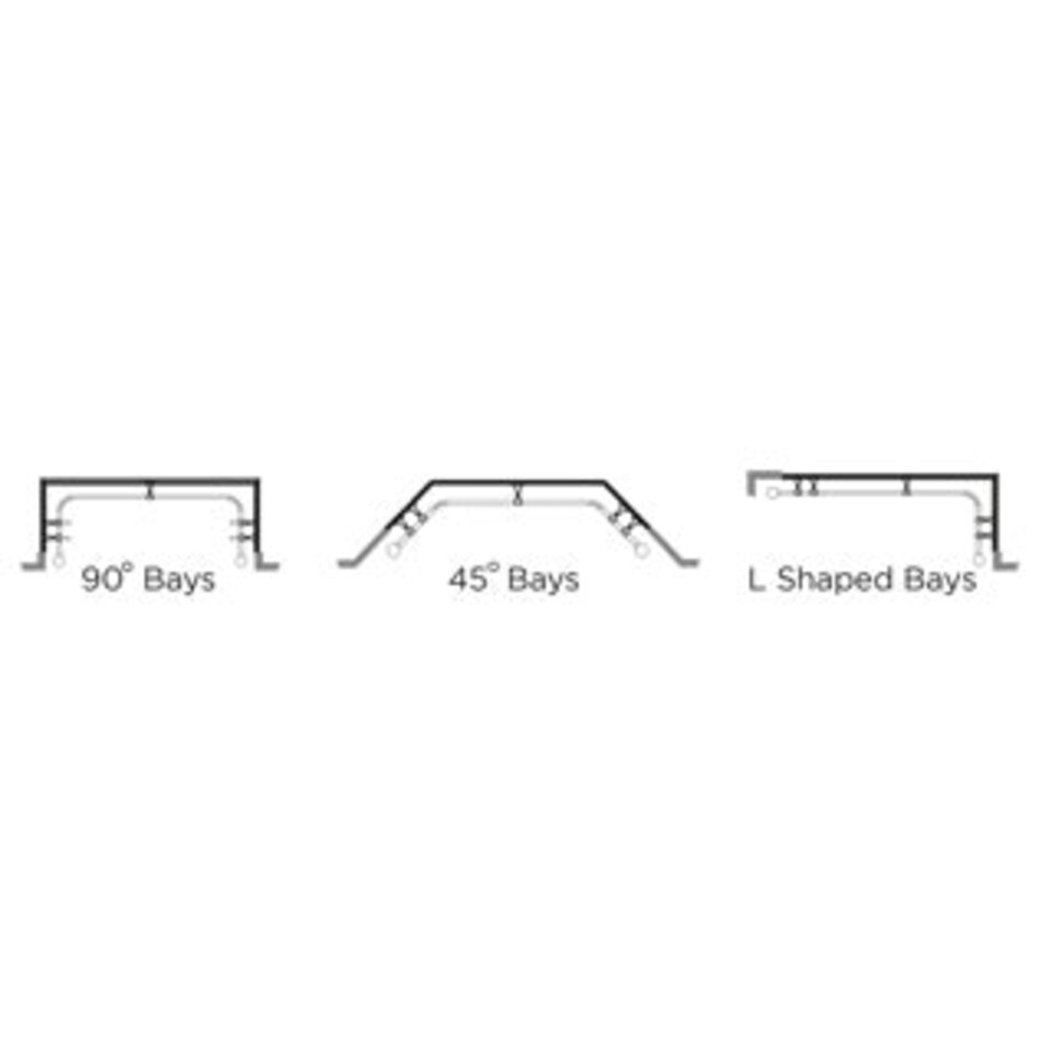 image 1 of 19mm Black 420cm Crown Bay Pole Set 420cm Black | Black