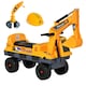 image 1 of HOMCOM No Power Ride on Excavator Digger Music Light for 2-3 Years Old Yellow