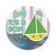 image 1 of Unique Party It´s A Boy Baby Shower Party Badge - Blue/Green - One Size
