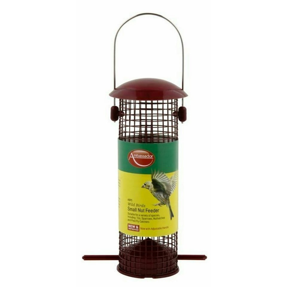 image 1 of Ambassador Wild Birds Nut Feeder - Red - L