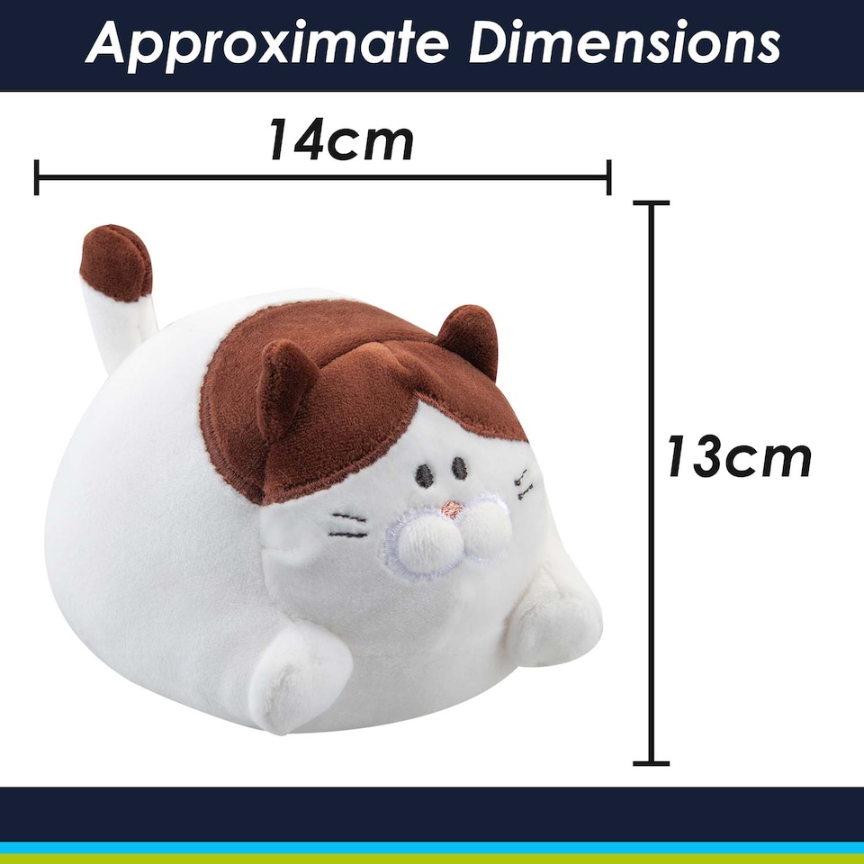 vfm-estore Cat Soft Toy Plushie 13cm - Huggable, Lightweight