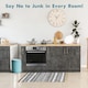 image 9 of Blue Canyon Blue Flora 9L Waste Bin Stylish Plastic Rubbish Container for Office Kitchen Bathroom and Home Use