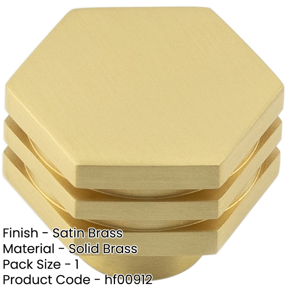 image 1 of Elegant 30mm Satin Brass Cupboard Knob for Modern Interiors - Kitchen Cabinet Knob