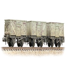 Graham Farish 16t Steel Mineral Wagon Set (3) BR Grey Weathered