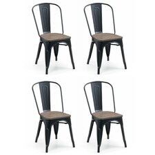 Ashford Premium Metal Dining Chairs - Set of 4