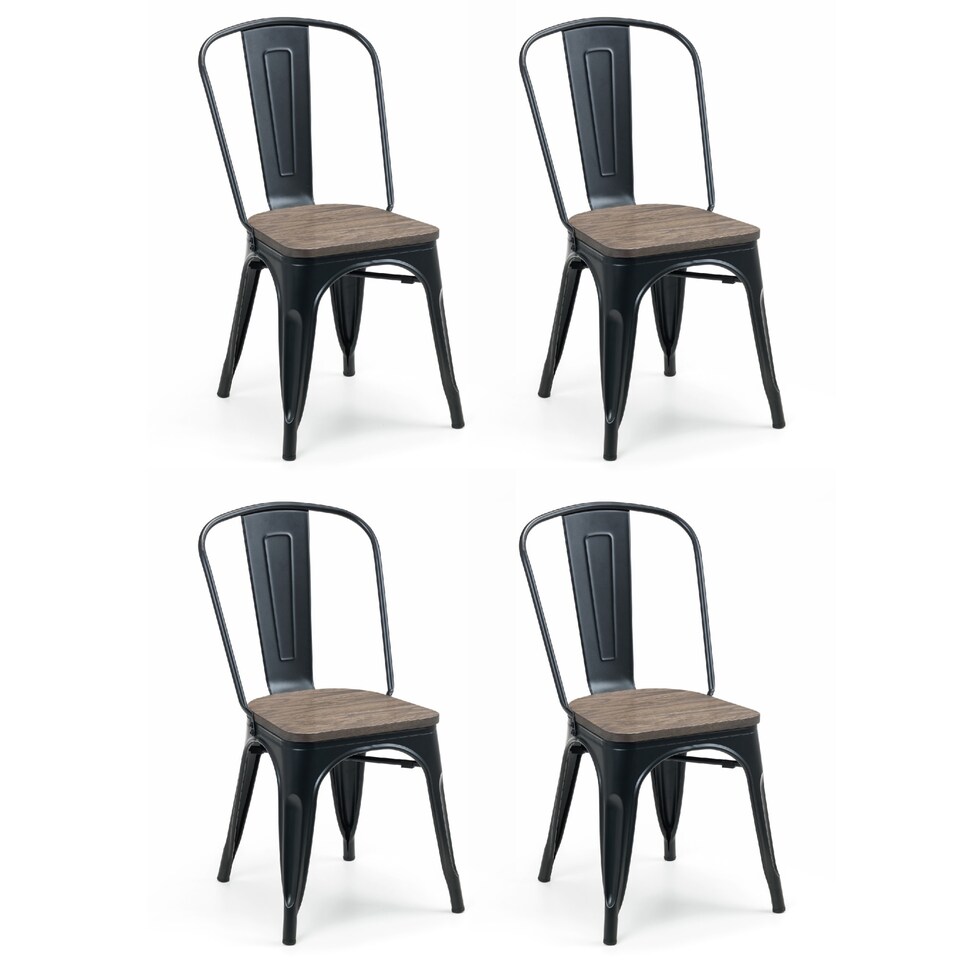 image 1 of Ashford Premium Metal Dining Chairs - Set of 4