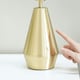 image 1 of ValueLights Jax Antique Brass Metal Dimmable Touch Table Lamp with Black Fabric Drum Shade with LED Bulb