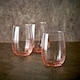 image 3 of Linka Coloured Glasses Sets Glassware Cup Tall Short Cocktail Tumblers | Multi | Pink 380ml