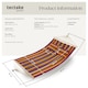 image 6 of Hammock Eden - with support bars, for 2 people, durable fabric | Multi | colourful stripes | 325 x 150 x 2,50 cm | 1