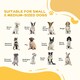 image 3 of PawHut 8 Panels Freestanding Dog Barrier for S and M Dogs - Natural Wood