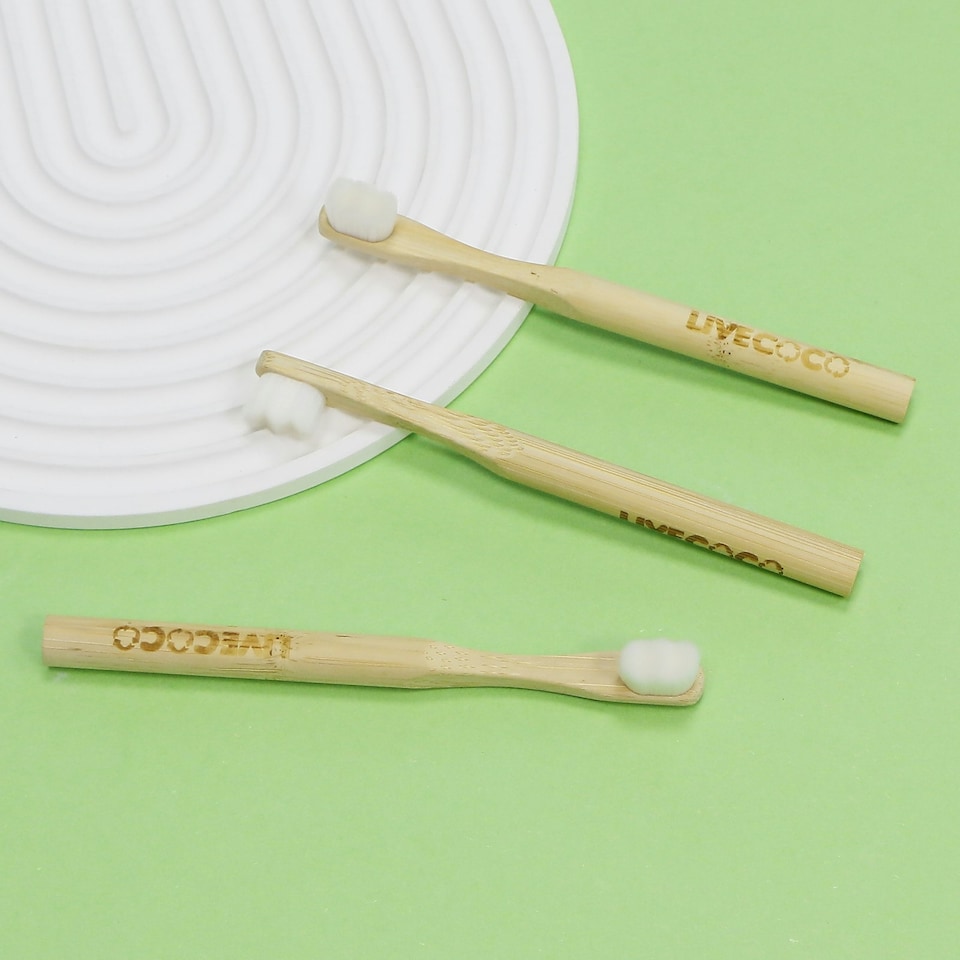 image 1 of 3 Nano Bristles Bamboo Toothbrushes (Adult)