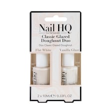 Nail HQ Classic Glazed Doughnut Duo, Flat White & Vanilla Glaze | Multi | Flat White, Vanilla Glaze | 122.0GRAMS