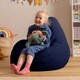 image 3 of Dalton Kids Beanbag Corduroy Navy Blue Set of 2 | Blue | Navy | M | 2