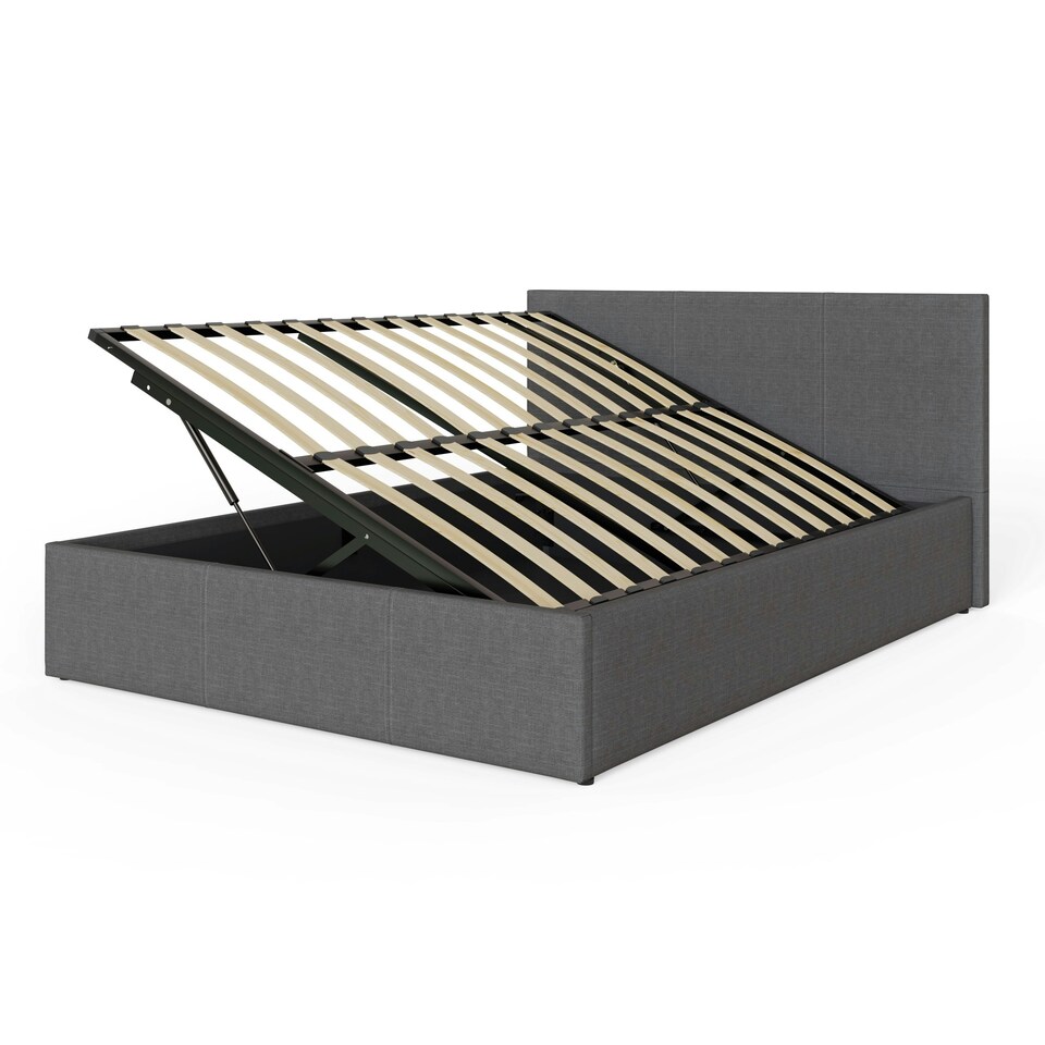 image 1 of GFW Side Lift Ottoman Storage Bed Double - Grey