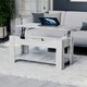 image 4 of Vida Designs Lift Up Coffee Table With Storage Compartment & Shelf, Grey Wood