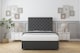 image 1 of Sloomy Mayfair Graphite Dumfries Divan Bed With Mattress 2 Drawers Same Side With 26" Strutted Headboard 2'6 Small Single | Grey | Graphite | Small Single | 1