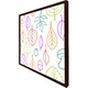 image 3 of Multi colour leaves illustration (Picture Frame) Brown | Oak | L