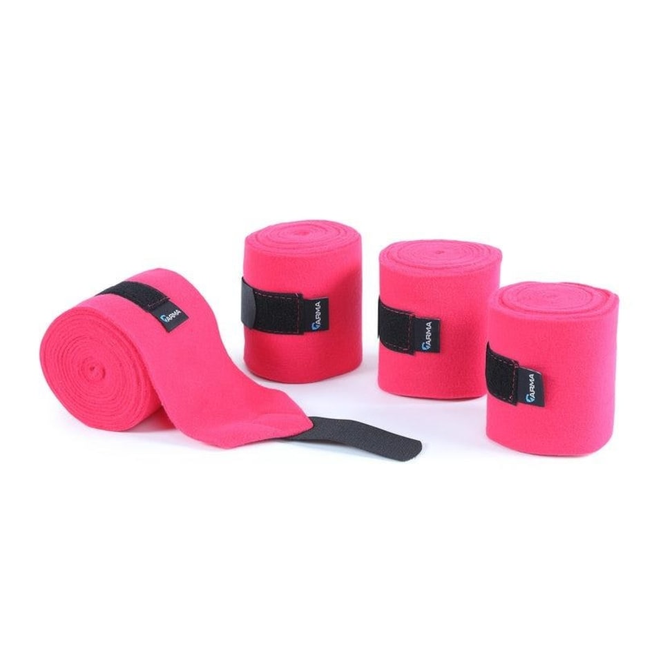 image 1 of Shires ARMA Fleece Bandages Black | Size: 4 Pack
Colour: Black/Cherry