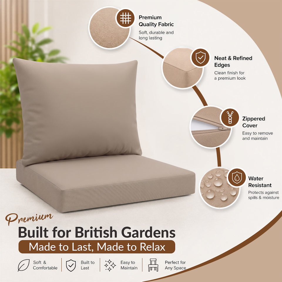 image 1 of Keter Allibert California Armchair Cushion Pad with Pillow
