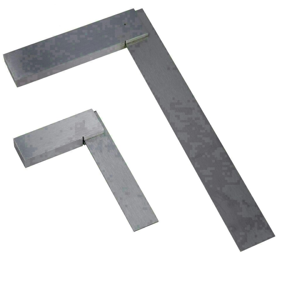 image 1 of 3 + 12 Inch 75 / 300mm Engineer Tri Set Square Right Angle Straight Edge Stainless